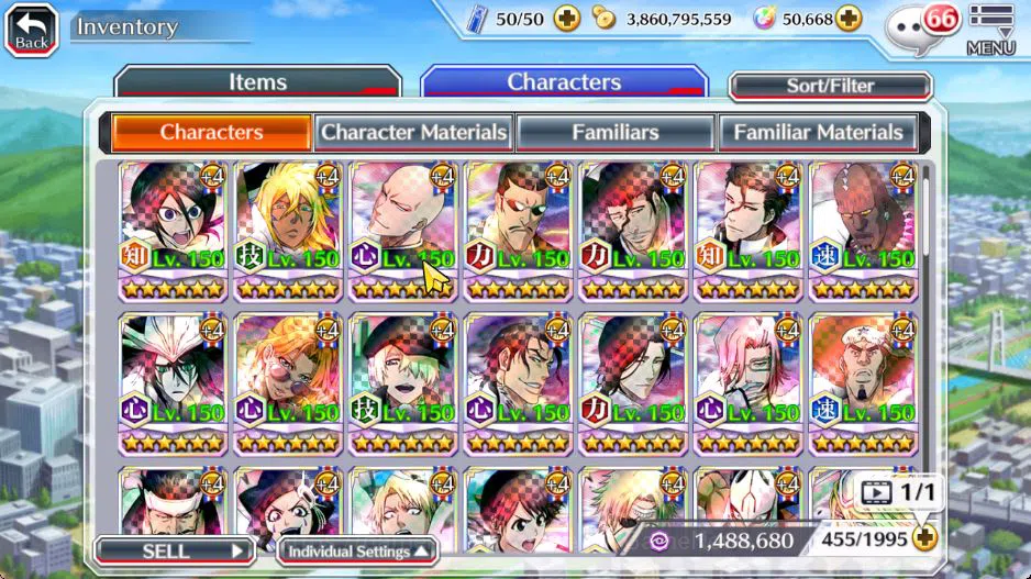 Bleach: Brave Souls Accounts Mid-Tier [GBL]50K Orb|10th Anniv(Rukia,Ichigo),Soul 9