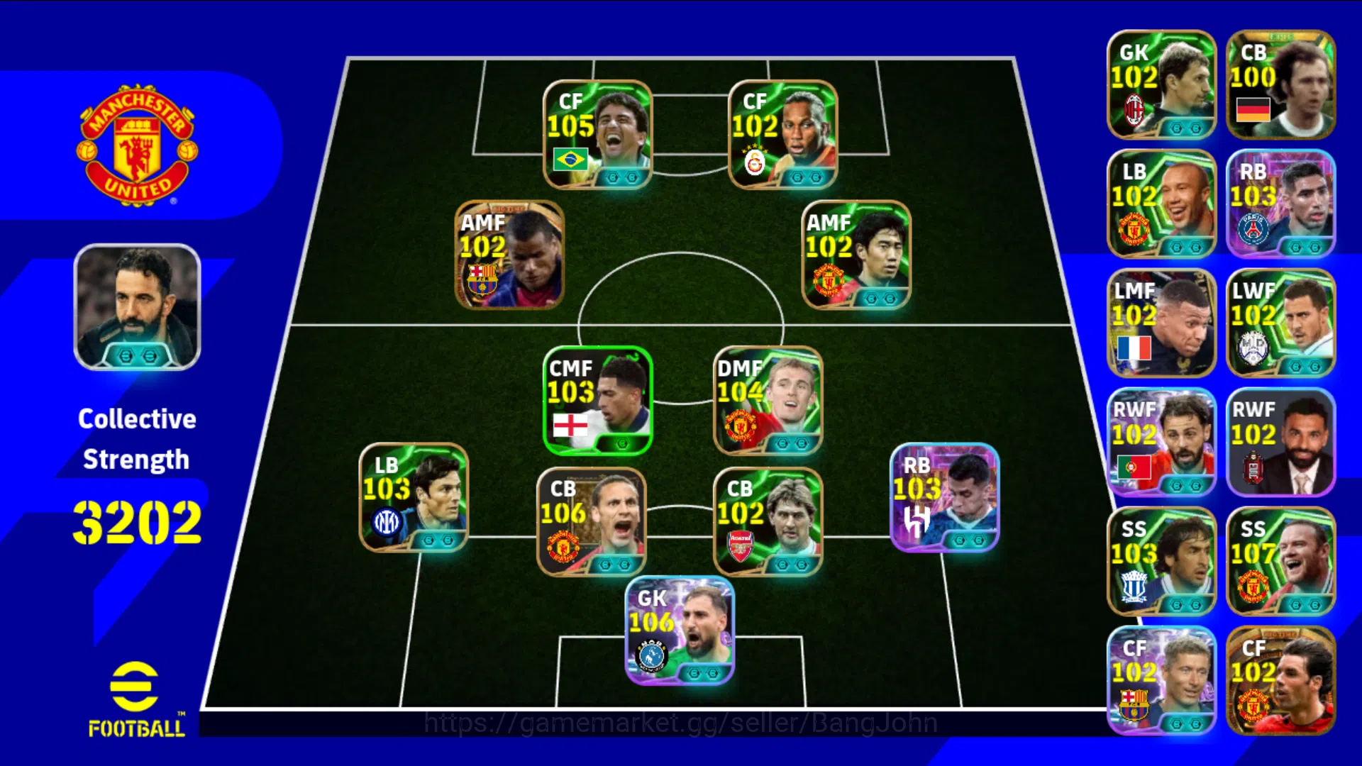 Power 3202 | Bebeto Epic db | Rivaldo Big Time | Darren Fletcher Epic db | Rio Ferdinand Epic db | Gianluigi Donnarumma ShowTime ~ EFB228B eFootball Others Power 3202 | Bebeto Epic db | Rivaldo Big Time | D image 1