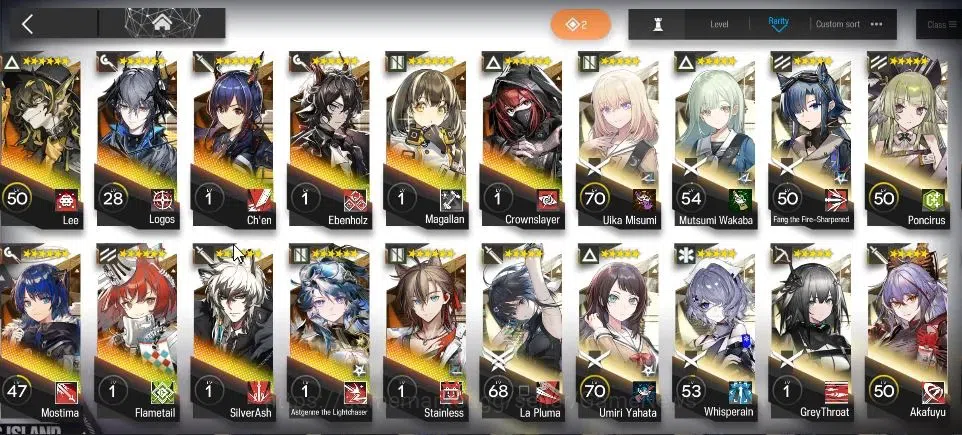 Arknights Accounts High-End Lv 64|169 OP 16 Skin|3K Oru|6 Limited|SATR P3,Sakiko Togawa,ETHA,Pepe,Dusk,Virtuosa Etc|Terminal 5