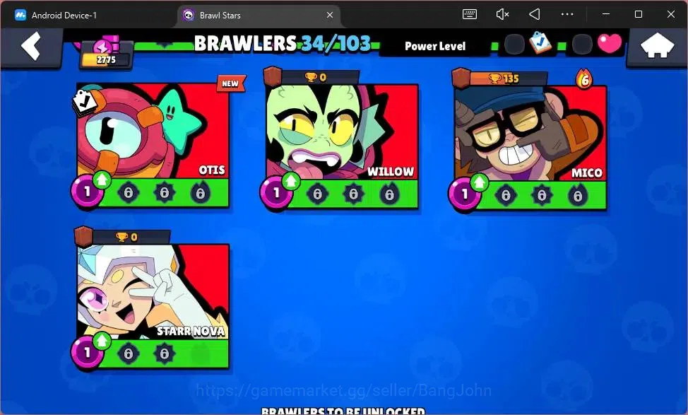 Brawl Stars Accounts Global |2775 Trophy|34 Brawler|4 Max Hypercharge|S image 10