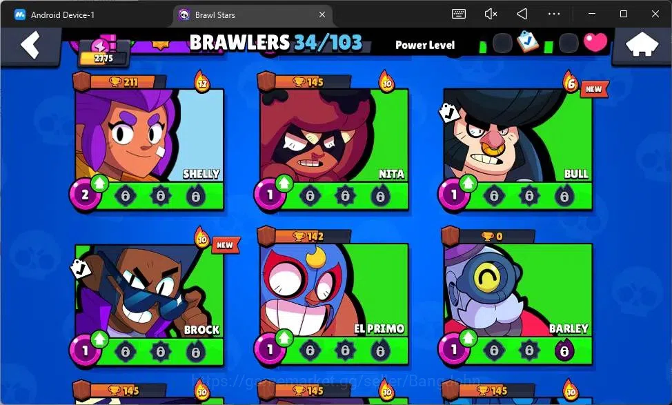 Brawl Stars Accounts Global |2775 Trophy|34 Brawler|4 Max Hypercharge|S image 6