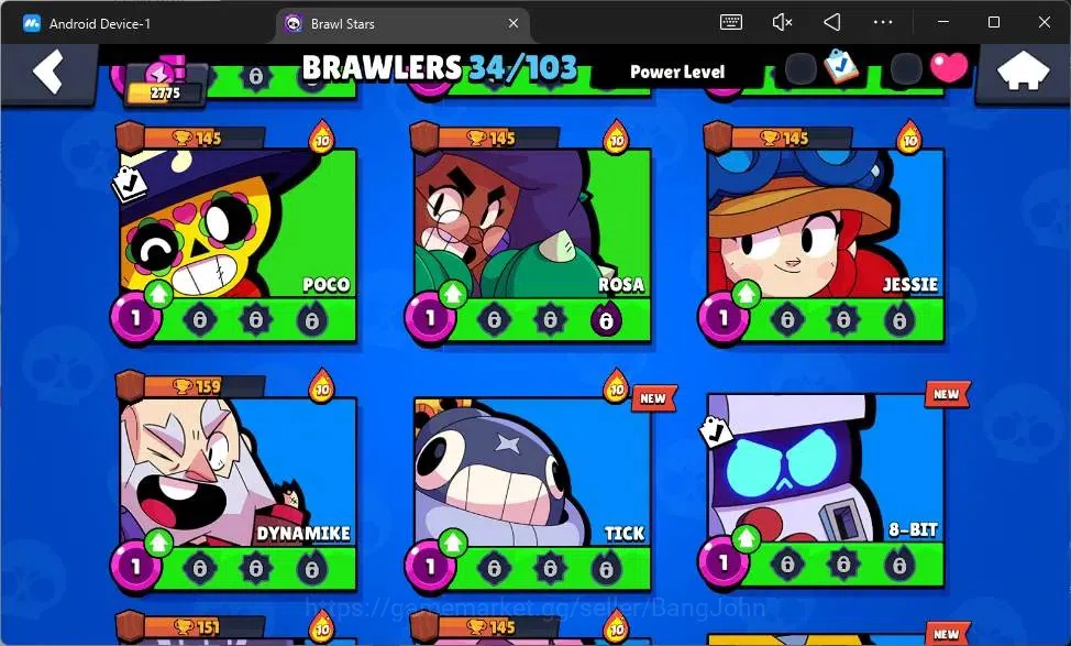 Brawl Stars Accounts Global |2775 Trophy|34 Brawler|4 Max Hypercharge|S image 7
