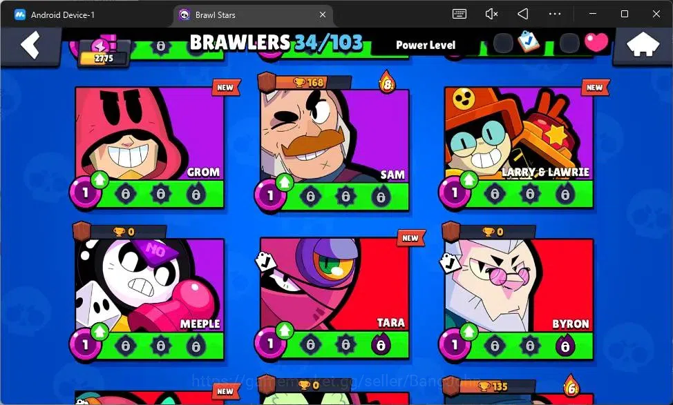 Brawl Stars Accounts Global |2775 Trophy|34 Brawler|4 Max Hypercharge|S image 9