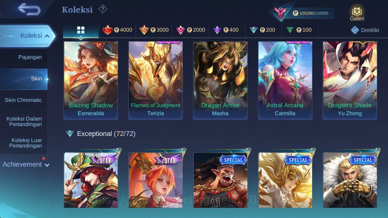Mobile Legends: Bang Bang Accounts hero 132 , skin 300+ legend freya, wyrmlord moskov image 10