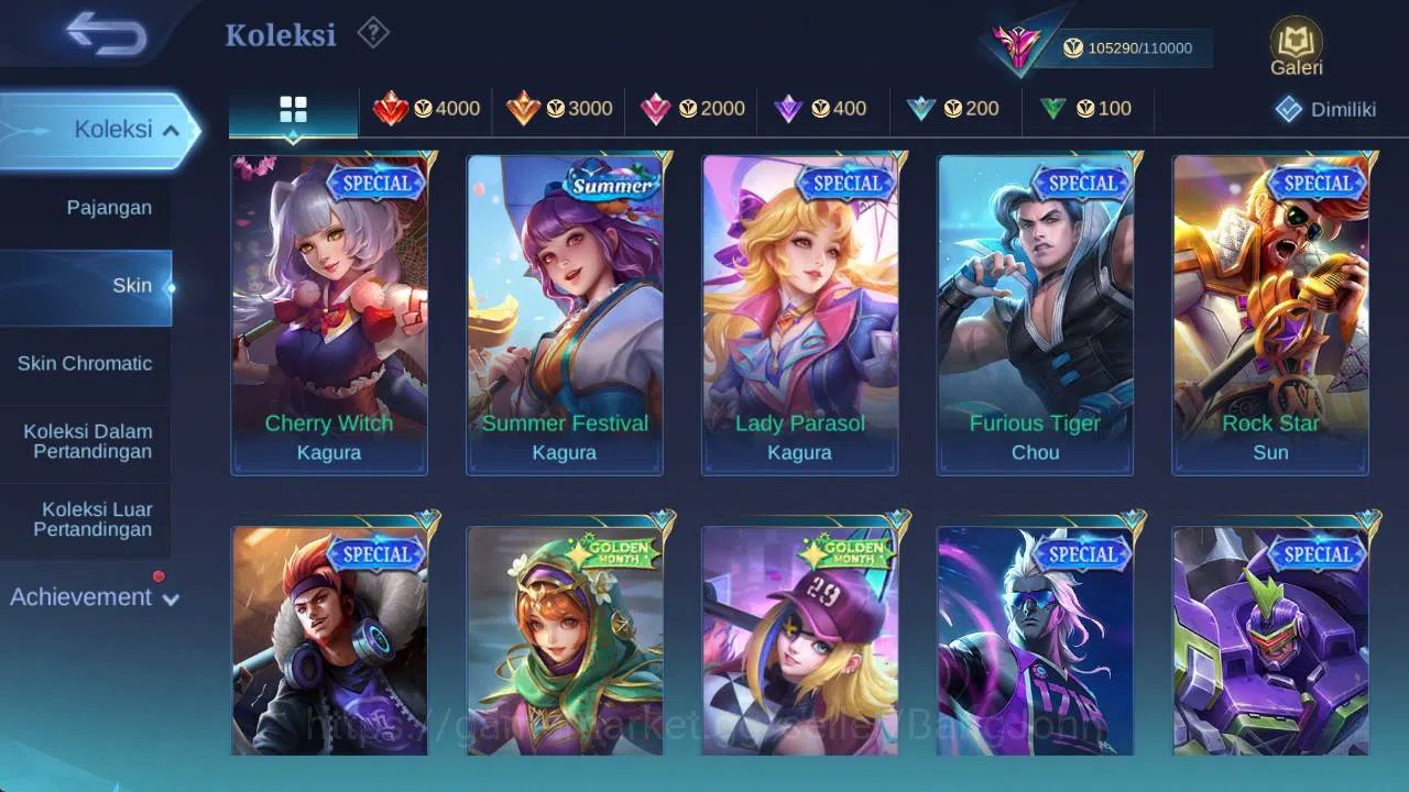 Mobile Legends: Bang Bang Accounts hero 132 , skin 300+ legend freya, wyrmlord moskov image 13