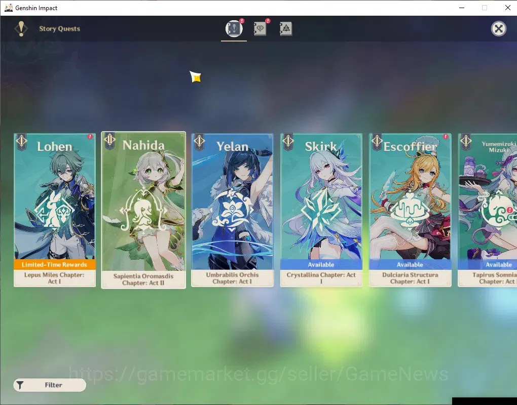 Genshin Impact Accounts ASIA|AR 56|6 Limited + 4(*5 Weapon)|(Furina C1,Sig image 19
