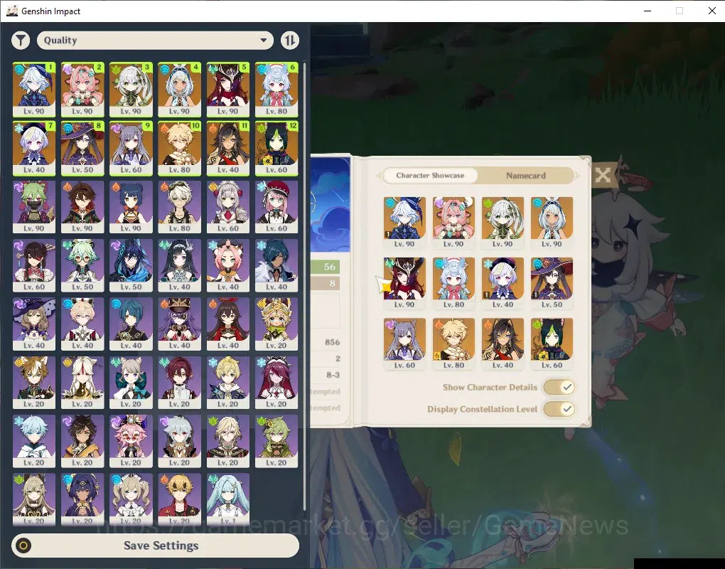 Genshin Impact Accounts ASIA|AR 56|6 Limited + 4(*5 Weapon)|(Furina C1,Sig image 2