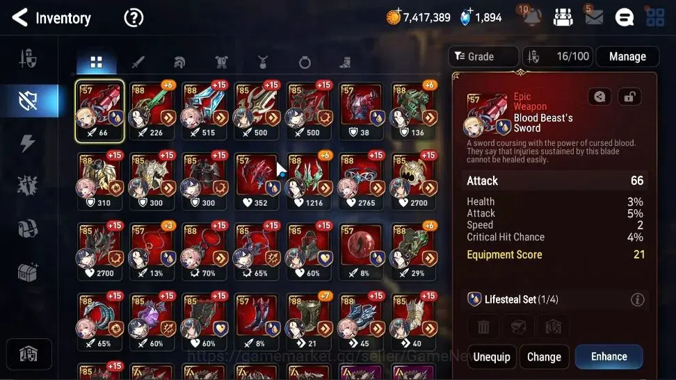 Epic Seven Accounts Starter GLOBAL UnVerif|New Era|2 ML(Schol Nurse Yulha,RueleLight)+Tenebria,Landy,Etc|Poh+Bless ON|1,8K 11