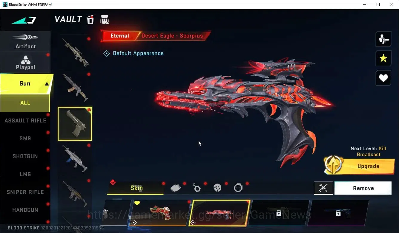 Blood Strike Accounts Collab Skin ASIA|ETERNAL DeAgle-Scorpion+Collab TR Takamichi,7DS [KArl98,QBZ95]|9 8