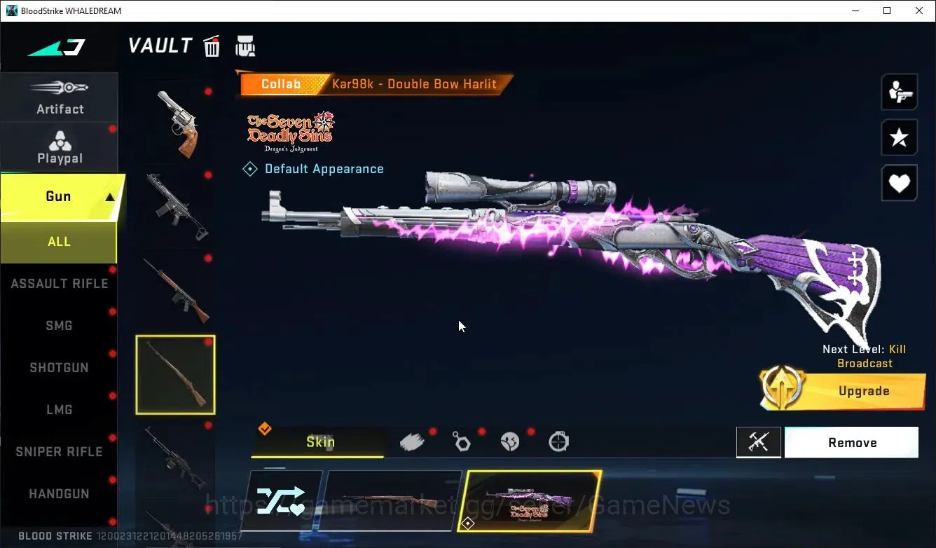 Blood Strike Accounts Collab Skin ASIA|ETERNAL DeAgle-Scorpion+Collab TR Takamichi,7DS [KArl98,QBZ95]|9 9