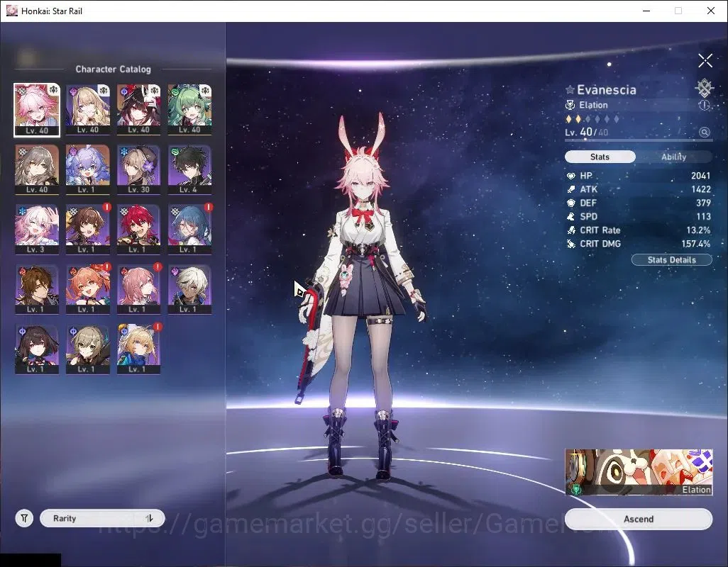 Honkai Star Rail Accounts Asia|TL 25|3 Limited| Evanescia,Sparkle,Huohuo |Ja image 4