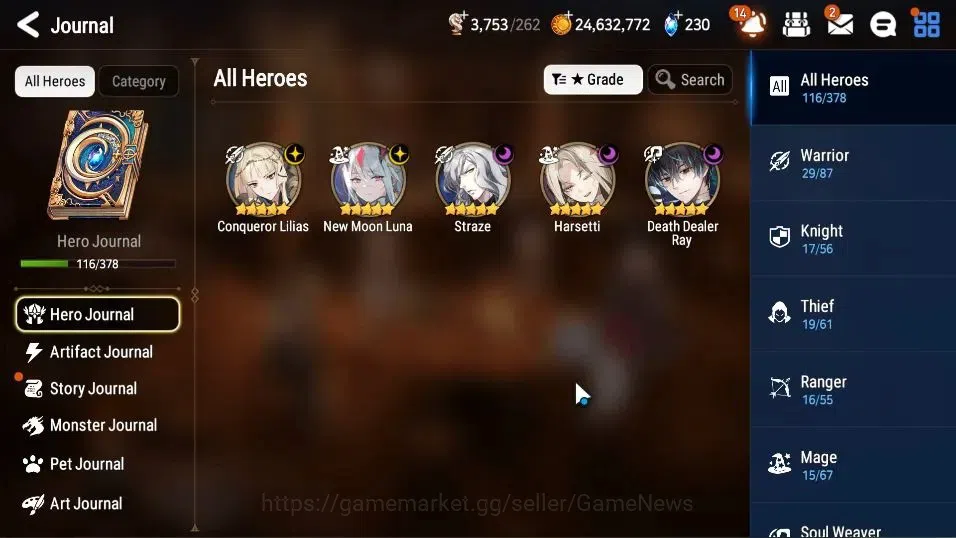 Epic Seven Accounts GLOBAL Unverif|New Era|5 ML(NM Luna,Har Setti,Stra image 6