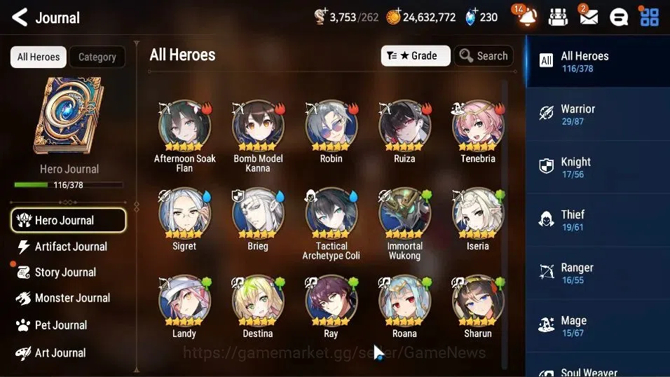 Epic Seven Accounts GLOBAL Unverif|New Era|5 ML(NM Luna,Har Setti,Stra image 7