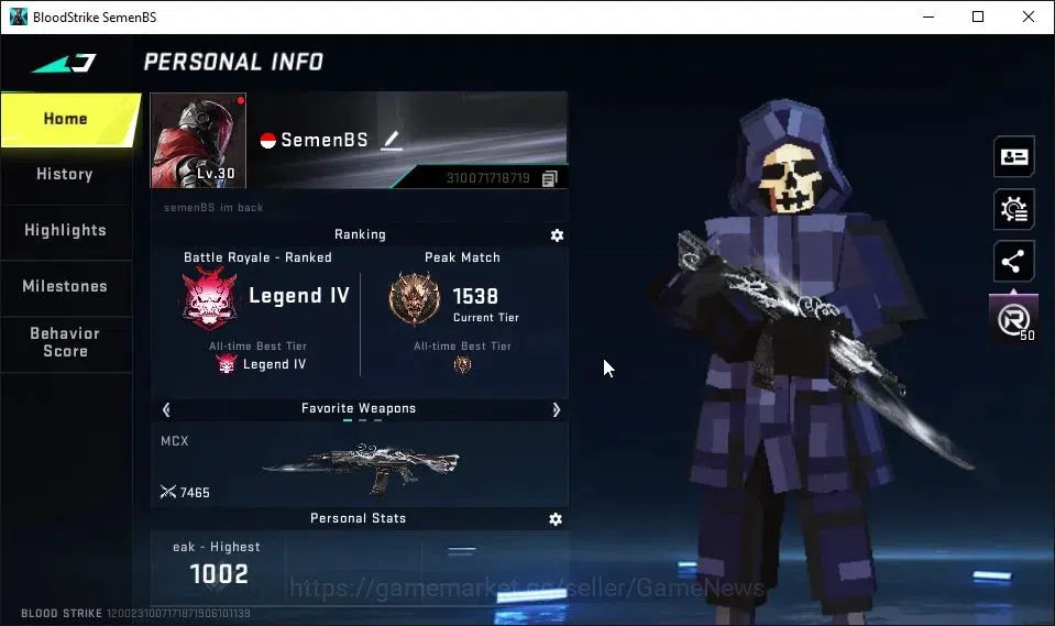 Blood Strike Accounts ASIA|Collab TokRev[MCX,FN2000,Takemichi]|Collab EV image 2