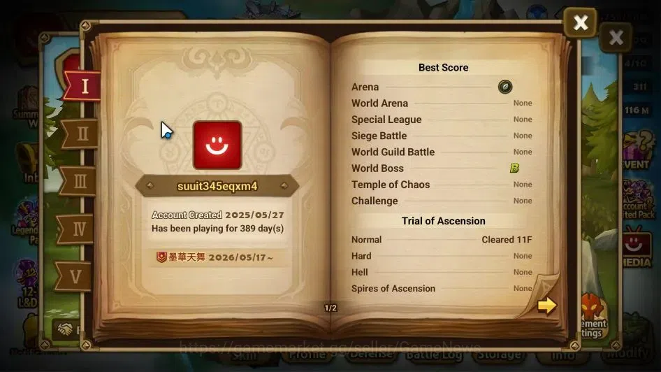 Summoners War: Sky Arena Accounts Mid-Game GLOBAL Lv 90|1 LD[Velaska]|13 Total NB5[Rica,Verad,Barbara,Teshar,Etc]+11 3
