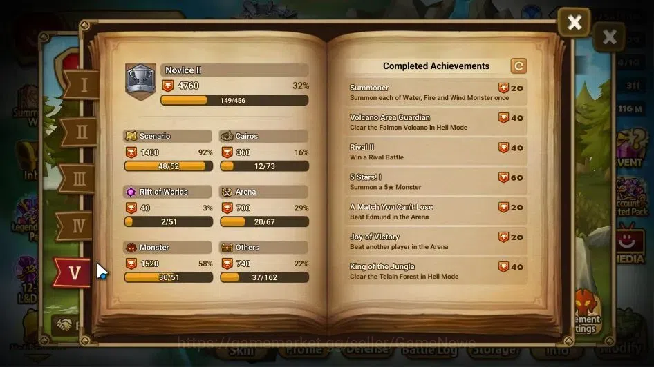 Summoners War: Sky Arena Accounts Mid-Game GLOBAL Lv 90|1 LD[Velaska]|13 Total NB5[Rica,Verad,Barbara,Teshar,Etc]+11 7