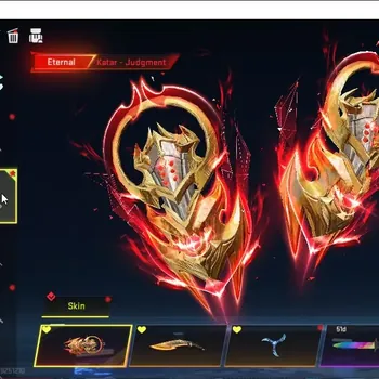 Blood Strike Accounts Collab Skin ASIA|10 ETERNAL Katar Judgement,Vector Shadow Lv3,Kala Requiem Lv2,Zero Oda|3 Meele