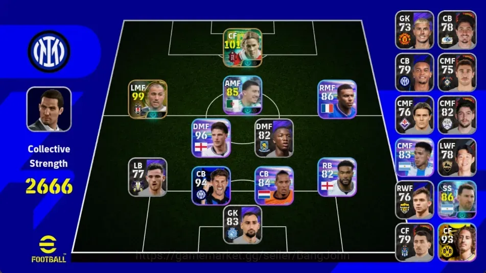 eFootball Accounts Legends & Iconic Players Mobile |PW 2666|Epic FernandoTorres Quaresma|Shwt LionelMessi IbrahimMaza|Coach 1