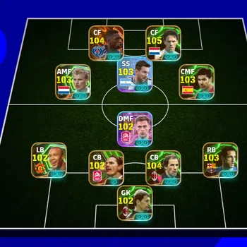 eFootball Accounts Legends & Iconic Players EFOOTBALL DREAM TEAM | BIGTIME DEMBELE,XABI ALONSO,VAN BASTEN,DE JONG,BARESSI,I