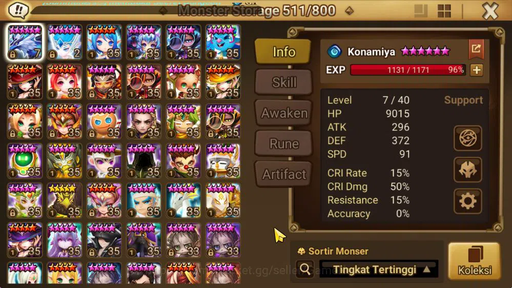 Summoners War: Sky Arena Accounts ASIA Lv100|1 LD [Grogen]|60 Total NB5(Juno,Chiwu,S image 11