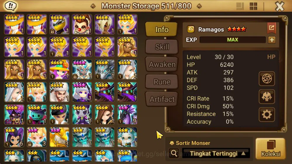 Summoners War: Sky Arena Accounts ASIA Lv100|1 LD [Grogen]|60 Total NB5(Juno,Chiwu,S image 18