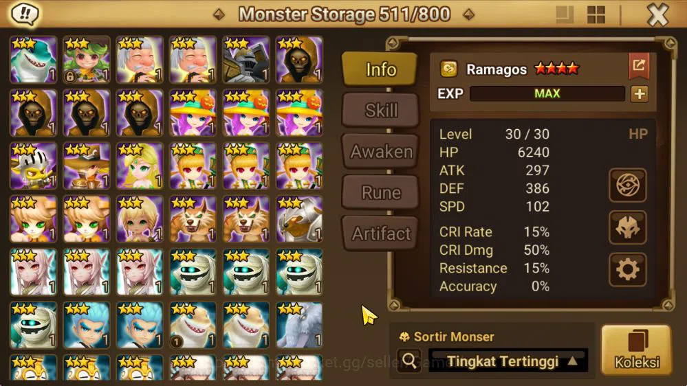 Summoners War: Sky Arena Accounts ASIA Lv100|1 LD [Grogen]|60 Total NB5(Juno,Chiwu,S image 20
