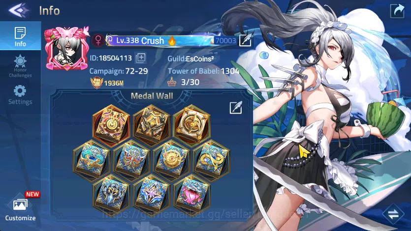 Server 70xxx Lvl 338 | Hero 411 | 14 Hero Nexus | 49 Hero Awakend | 10 Hero UR | 6 Skin Epic | RA218B Mobile Legends: Adventure Accounts Server 70xxx Lvl 338 | Hero 411 | 14 Hero Nexus | image 1