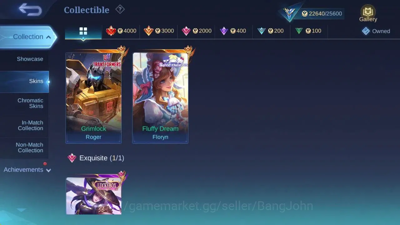 Mobile Legends: Bang Bang Accounts GLOBAL Hero 78 Skin 99|TransFormers Roger|Sanrio F image 8