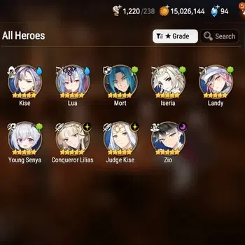 Epic Seven Accounts Starter ASIA Unverif Starter|3ML [Zio,Judge Kise,Congueror Lilias]POH+Bless ON|Terater