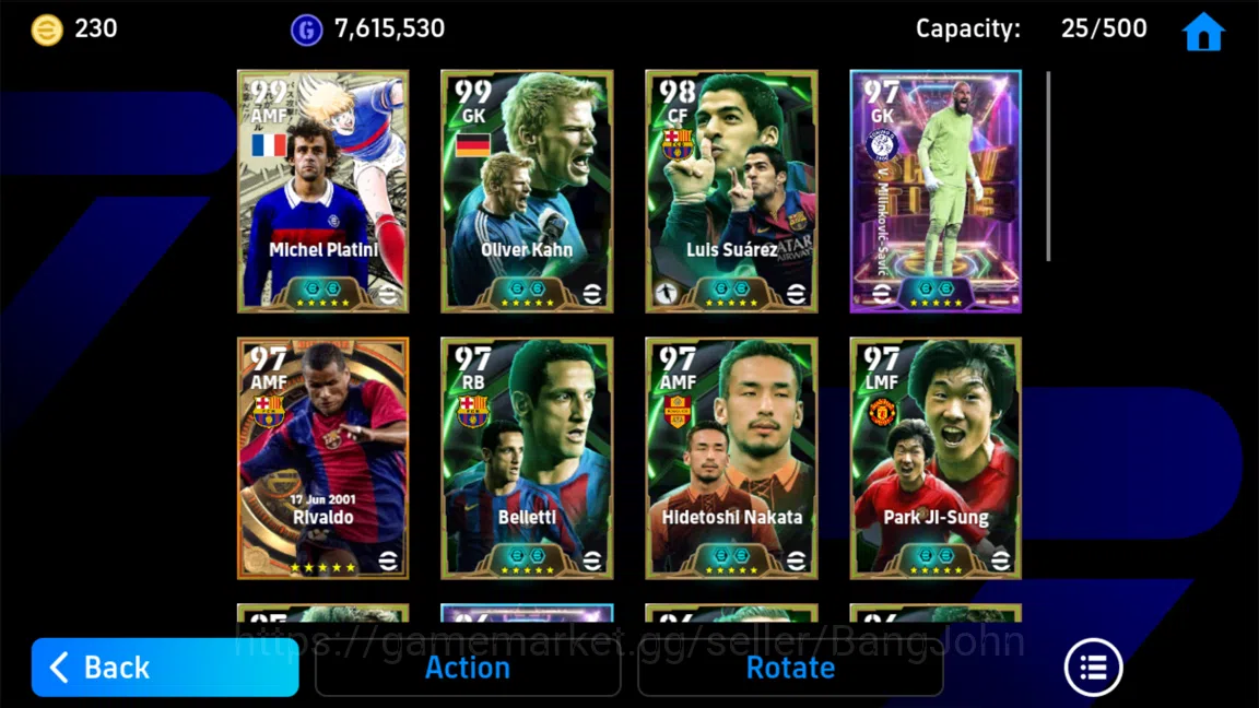 eFootball Accounts Power 3176| suarez epic db , platini tsubasa, O'ka image 5
