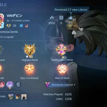 Mobile Legends: Bang Bang Accounts Collector Hero 126|Skin 213|Renowned|Collector Natalia|Sanrio Floryn|Lightborn