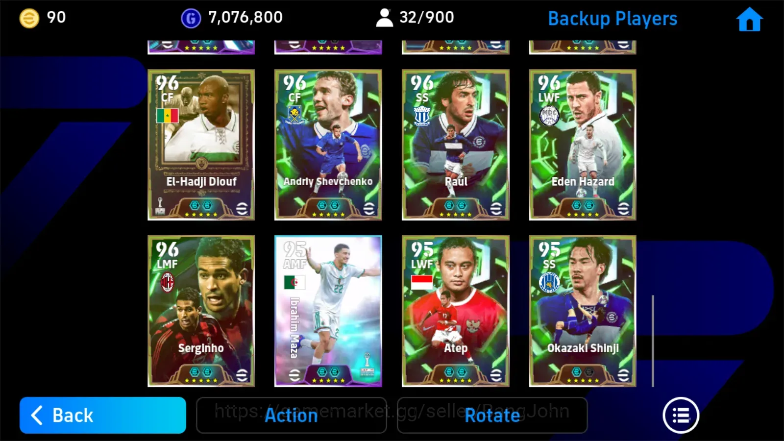 eFootball Accounts Legends & Iconic Players Android|PW 3199|BigT Ronaldo'25,EPic Berbatov,Epic Bergkamp,Epic Cantona,Epic 1
