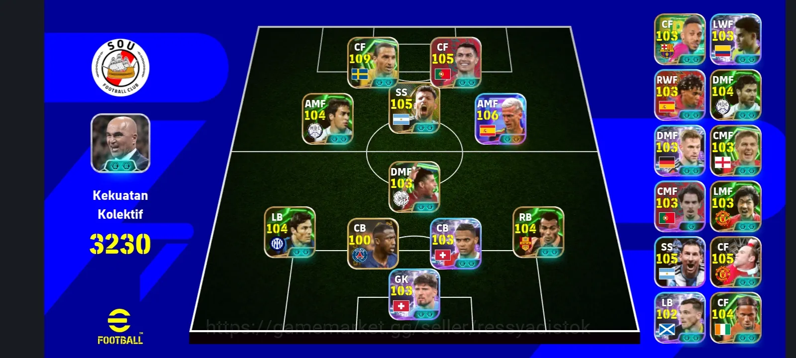 eFootball Accounts Legends & Iconic Players EFOOTBALL COLECTIVE 3230+ | NEW CARD COLE PALMER,Z IBRAHIMOVIC,RONALDO 1