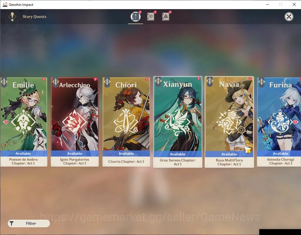 Genshin Impact Accounts Asia|AR 45|2 Limited + 3(*5Standart) |[Mavuika,Var image 15