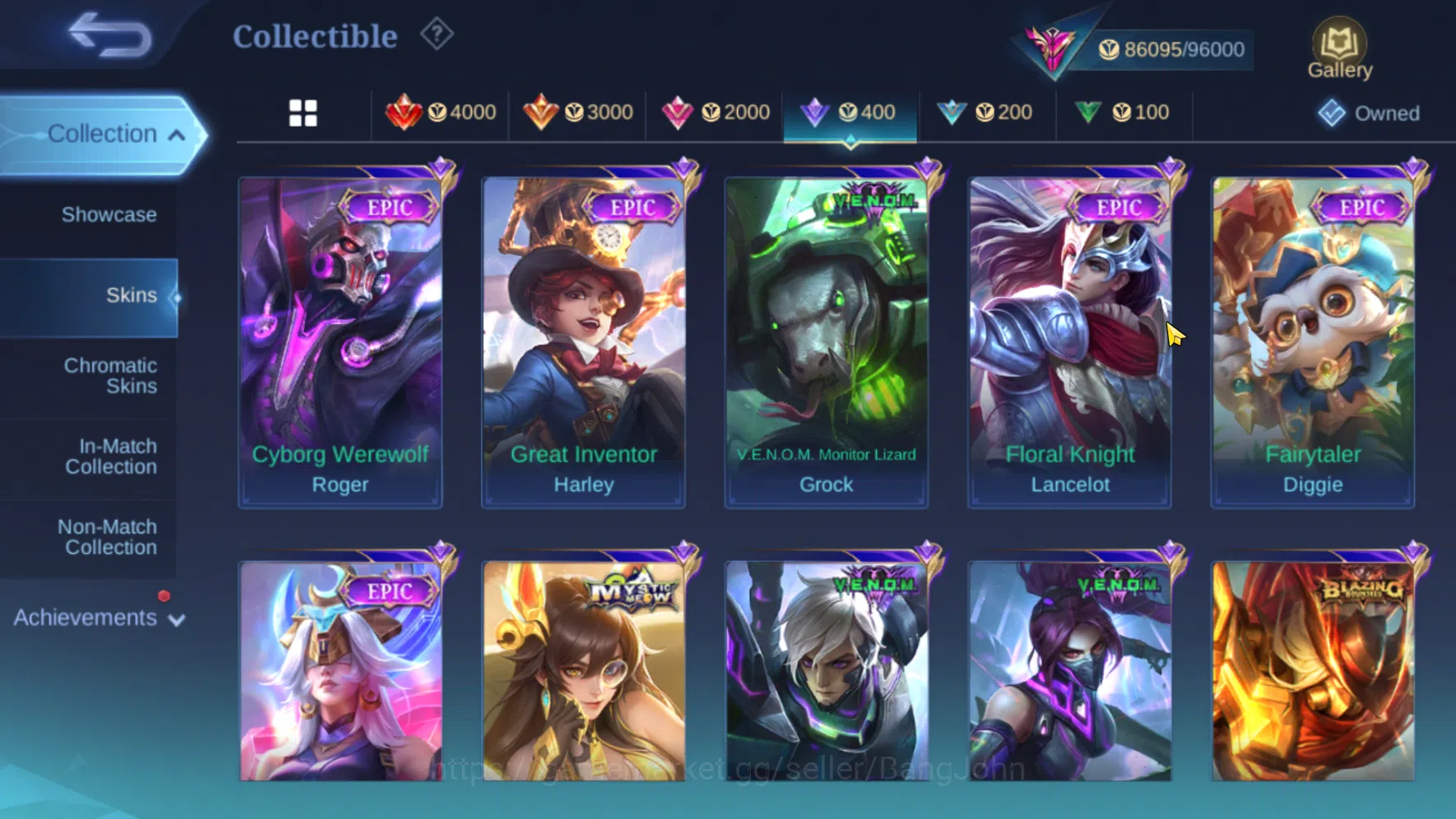 Mobile Legends: Bang Bang Accounts Others Hero 131 | Skin 352  Legend Freya | Prime Claude | KOF Karina | LuckyBox Selena 10
