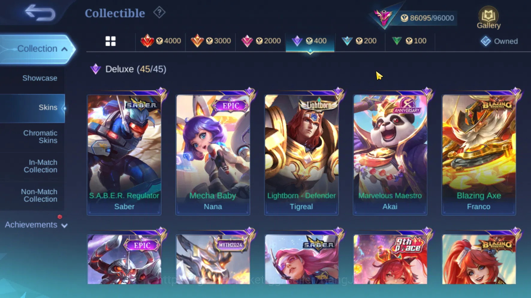 Mobile Legends: Bang Bang Accounts Others Hero 131 | Skin 352  Legend Freya | Prime Claude | KOF Karina | LuckyBox Selena 6