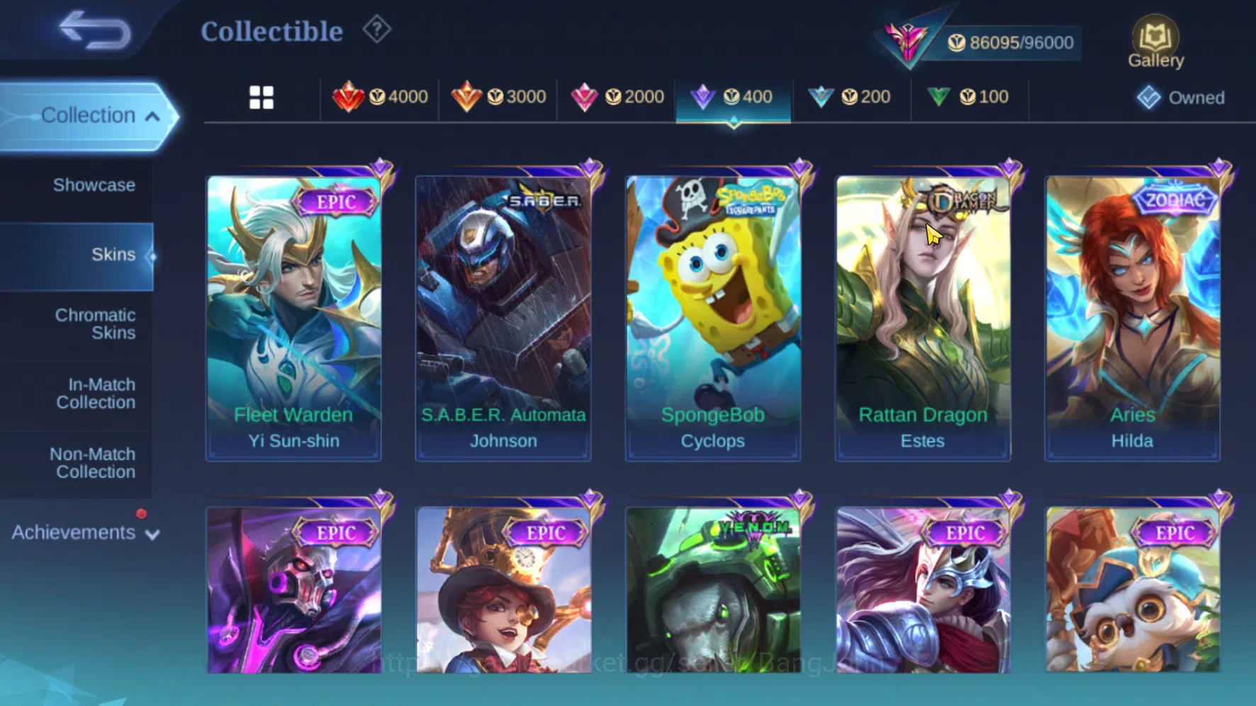 Mobile Legends: Bang Bang Accounts Others Hero 131 | Skin 352  Legend Freya | Prime Claude | KOF Karina | LuckyBox Selena 9