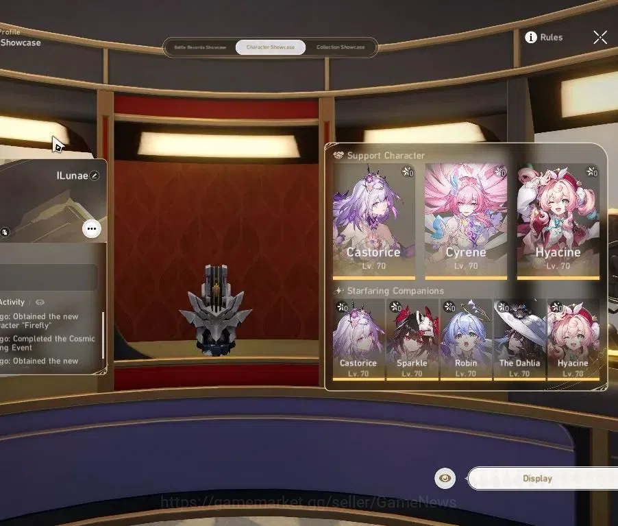 Honkai Star Rail Accounts Asia|TL 60|11 Limited|Castorice,Cyrene,Hyacine,Fir image 2