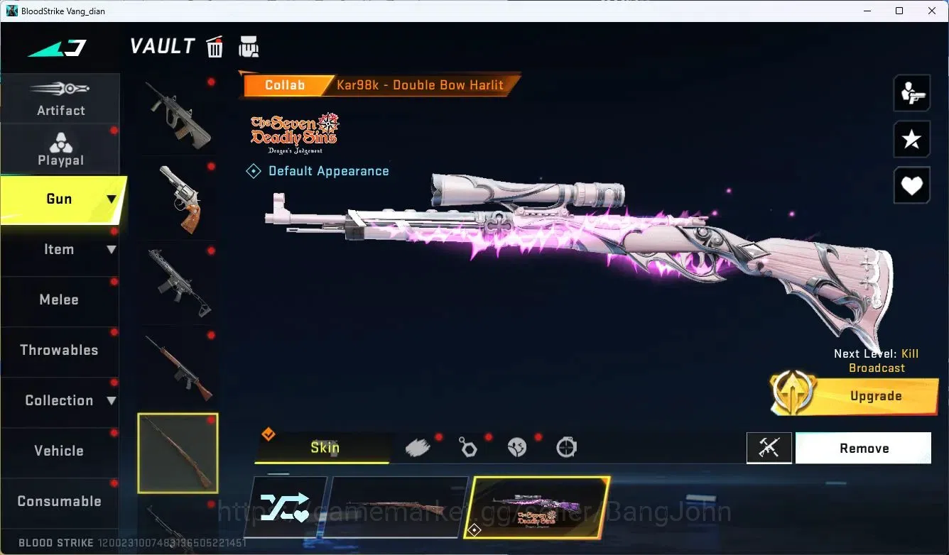 Blood Strike Accounts ASIA |4 Collab Guns (7DS&EVANGELION) |1 Ethernal G image 13