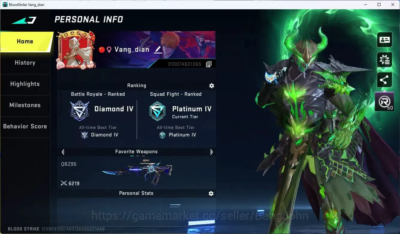 Blood Strike Accounts ASIA |4 Collab Guns (7DS&EVANGELION) |1 Ethernal G image 2
