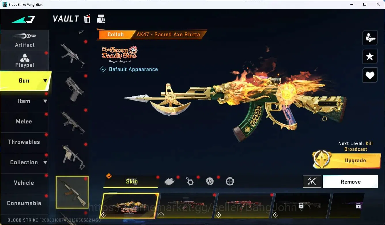 Blood Strike Accounts ASIA |4 Collab Guns (7DS&EVANGELION) |1 Ethernal G image 5