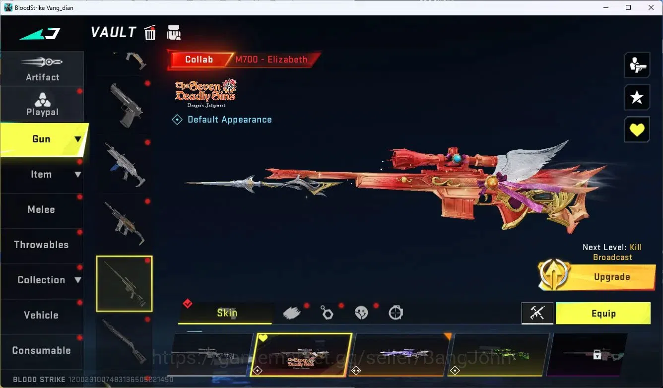 Blood Strike Accounts ASIA |4 Collab Guns (7DS&EVANGELION) |1 Ethernal G image 8