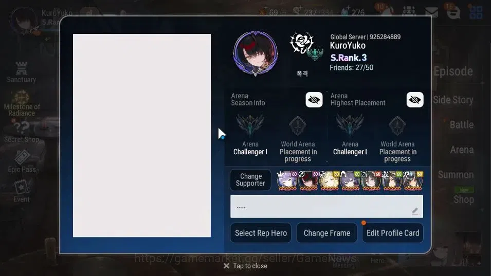 Epic Seven Accounts GLOBAL Unverif|19 ML(Monarch otS Iseria,LOTScales, image 2