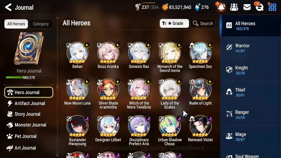 Epic Seven Accounts GLOBAL Unverif|19 ML(Monarch otS Iseria,LOTScales, image 5