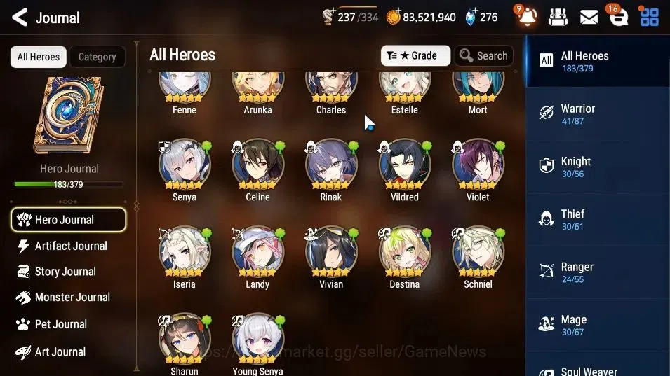 Epic Seven Accounts GLOBAL Unverif|19 ML(Monarch otS Iseria,LOTScales, image 9