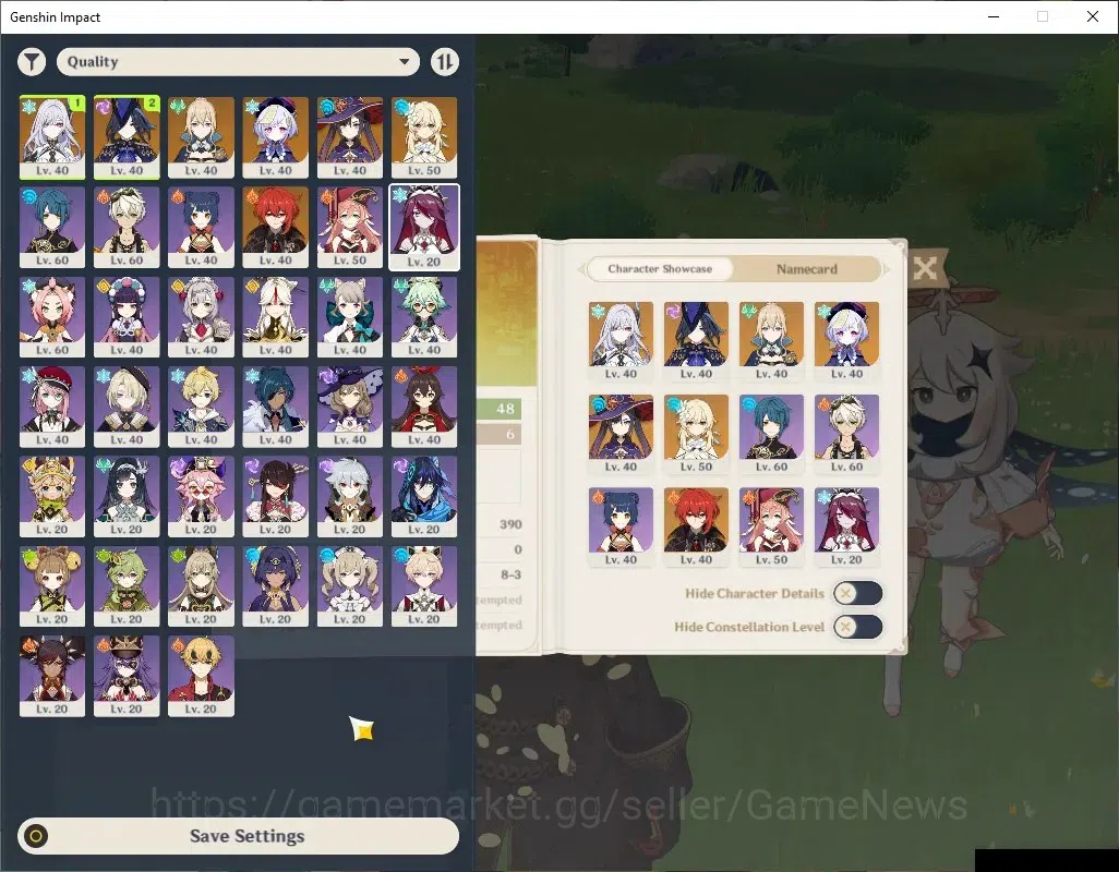 Genshin Impact Accounts Asia | AR 48| Reoni ON| 2 Limited| Skirk,Clorinde| image 1