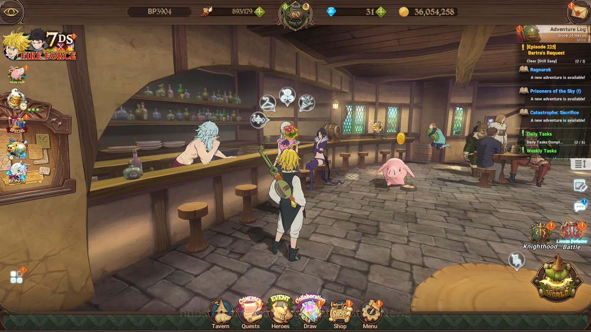 The Seven Deadly Sins: Grand Cross Midgame Global|2,3M CC|1 LR+3 UR+Full Collab Fire Force|El image 1