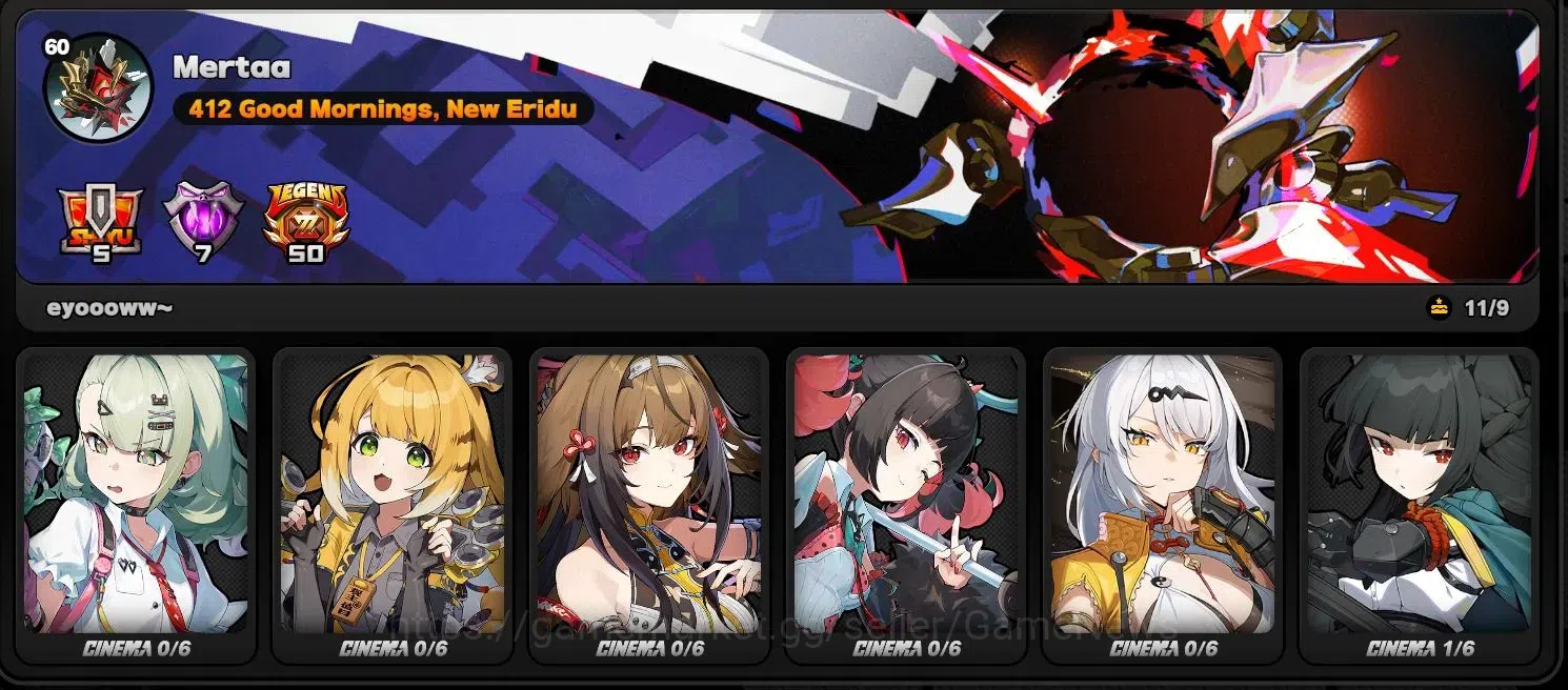 Zenless Zone Zero Accounts [Free GI] Asia ENDGAME| 14 Limit 3 VH+Sign (Miyabi image 6