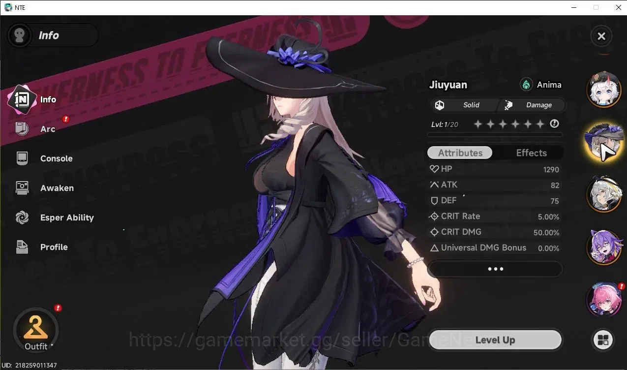 Neverness to Everness Accounts GLOBAL Europe|HL 3|5 SSR [Sakiri,Daffodill,Jiuyuan image 4