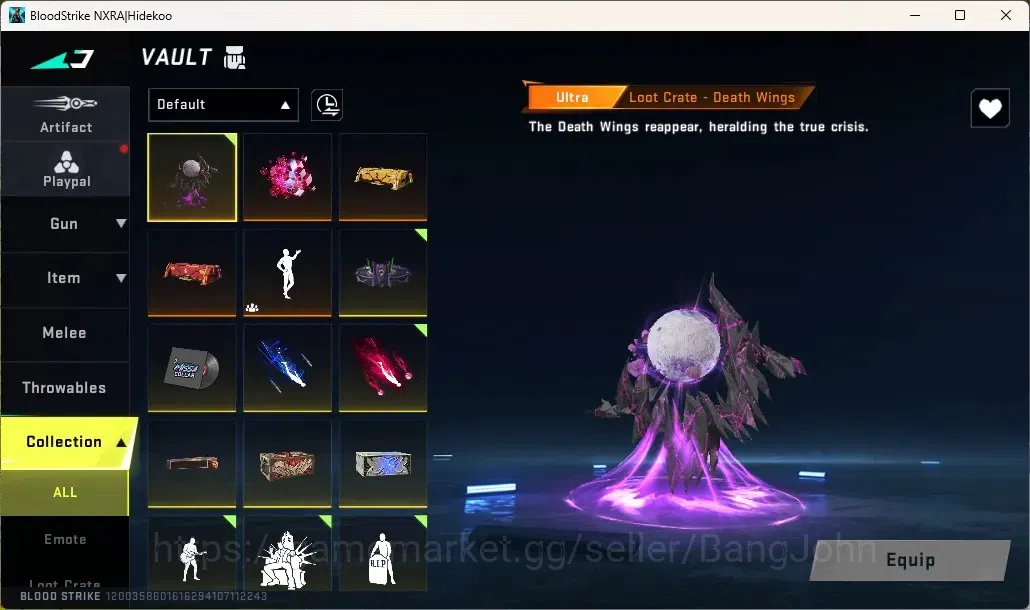 Blood Strike Accounts Collab Skin ASIA | 1 EVO: FAL-Evolved Draco|1 EVA,1 AOT,1 7DS Collab Guns|7 Ultra Guns|1 Ultra Melee|6 14